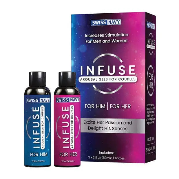 Swiss Navy Infuse Arousal Gels for Men and Women - Enhance Couples’ Intimacy