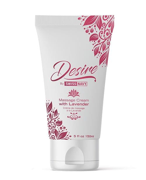 Swiss Navy Massage Oil 5 oz. Desire by Swiss Navy - Massage Cream with Lavender at the Haus of Shag