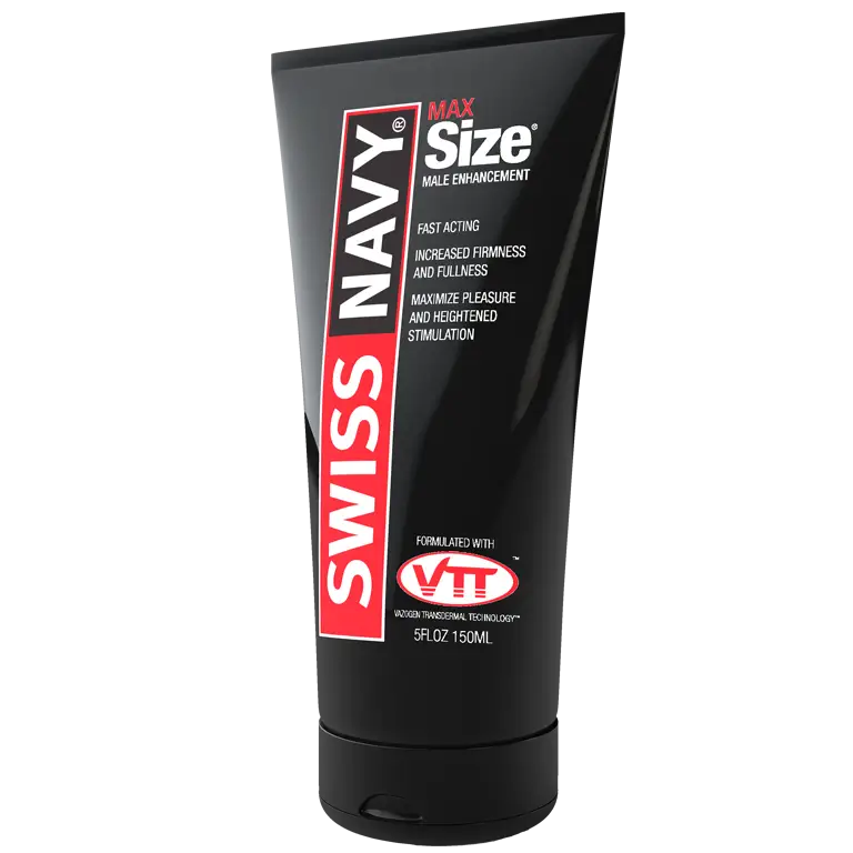 Swiss Navy MaxSize Enhancement Cream 5 oz. Black Tube - Enhancers and Stimulants