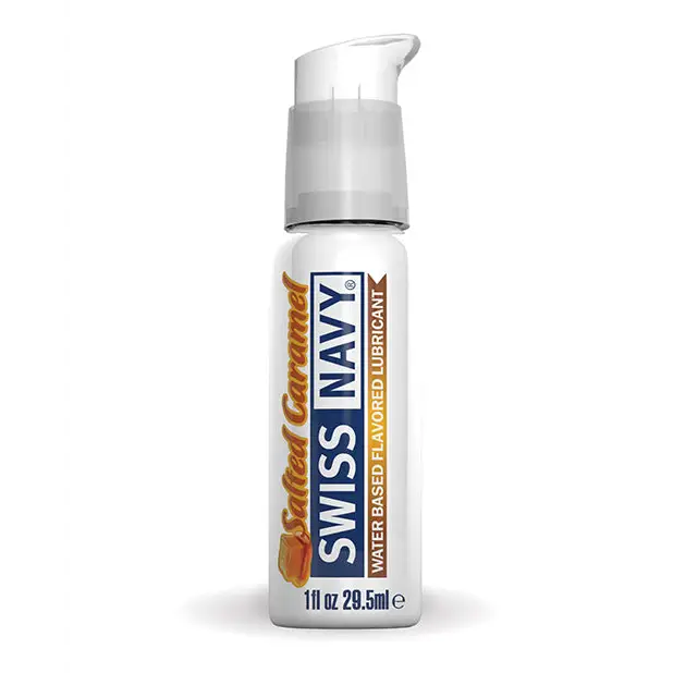 Swiss Navy Salted Caramel Flavored Lubricant 1 oz. - 1 oz. - Water Based Lubricant