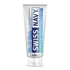 Swiss Navy Slip’n Slide premium jelly lubricant for men displayed with Swiss wax