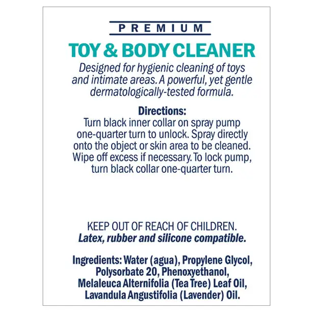 Swiss Navy Toy & Body Cleaner - 6 Oz Bottle - Toy Cleaner