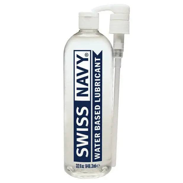 Swiss Navy Water Based Premium Lubricant - bottle of water with a white cap