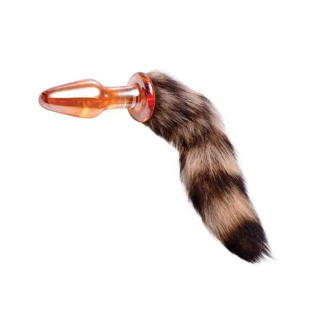 Tailz Tail Plug Brown Tailz Fox Tail Glass Anal Plug at the Haus of Shag