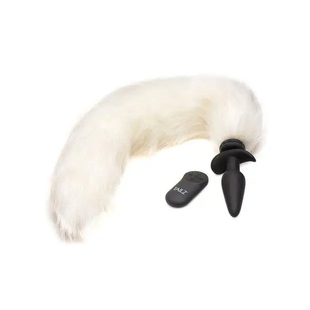 Tailz Tail Plug White Tailz Interchangeable White Fox Tail at the Haus of Shag