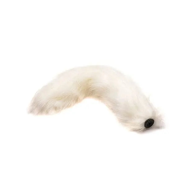 Tailz Tail Plug White Tailz Interchangeable White Fox Tail at the Haus of Shag