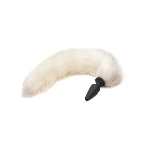 Tailz Tail Plug White Tailz Interchangeable White Fox Tail at the Haus of Shag