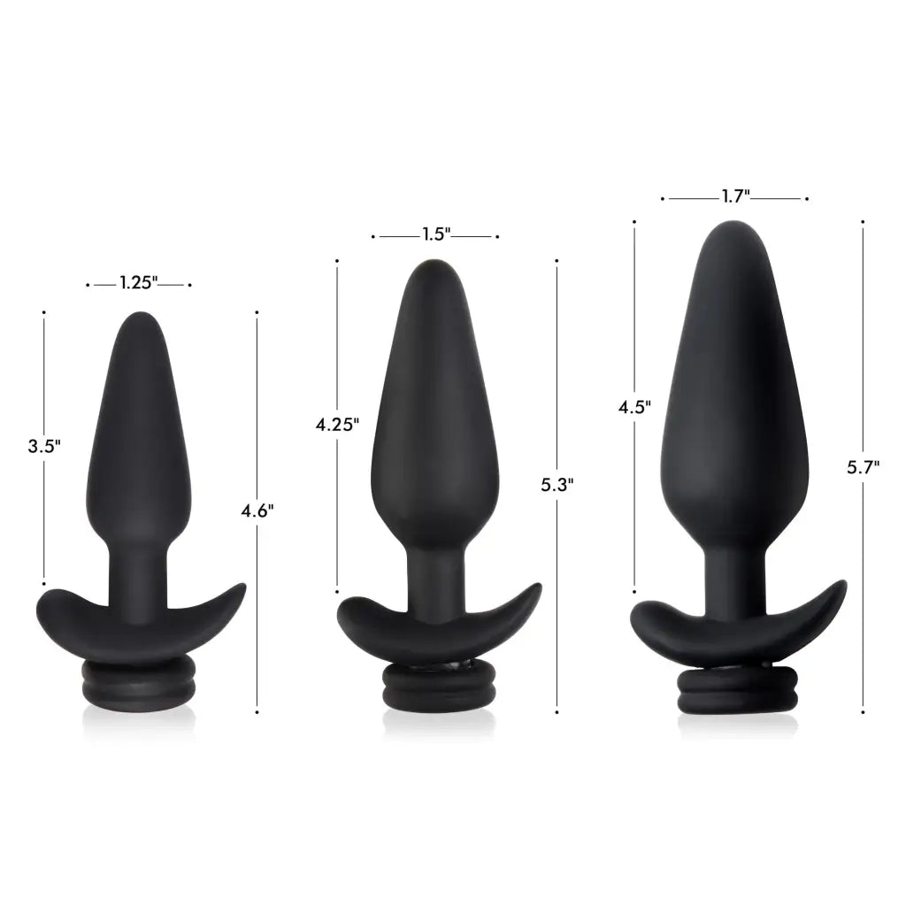 Tailz Plug Tailz Snap On Interchangeable 10x Vibrating Silicone Anal Plug W/remote at the Haus of Shag