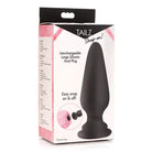 Tailz Snap On Interchangeable Silicone Anal Plug in black color for versatile pleasure