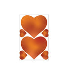 Orange heart shapes in Tastease Edible Pasties & Pecker Wraps Candy symmetrical pattern