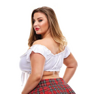 Teacher’s Pet School Girl Tie Top 1x - Costumes