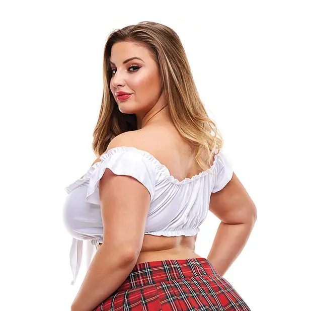 Teacher’s Pet School Girl Tie Top 1x - Costumes