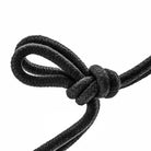 Temptasia Bondage Rope by Blush - Black braided rope tied in a simple knot