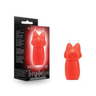 Temptasia Fox Drip Candle by Blush: Red fox-shaped candle with labeled packaging