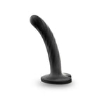 Curved black silicone Temptasia Twist with heart-shaped flared base for intimate pleasure