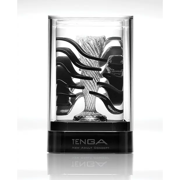 Tenga Crysta Block - Clear adult product in stylish transparent case with unique design