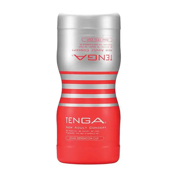 Tenga Dual Sensation CUP with Tena Red Nail Polish - Ultimate Disposable Masturbation Sleeve