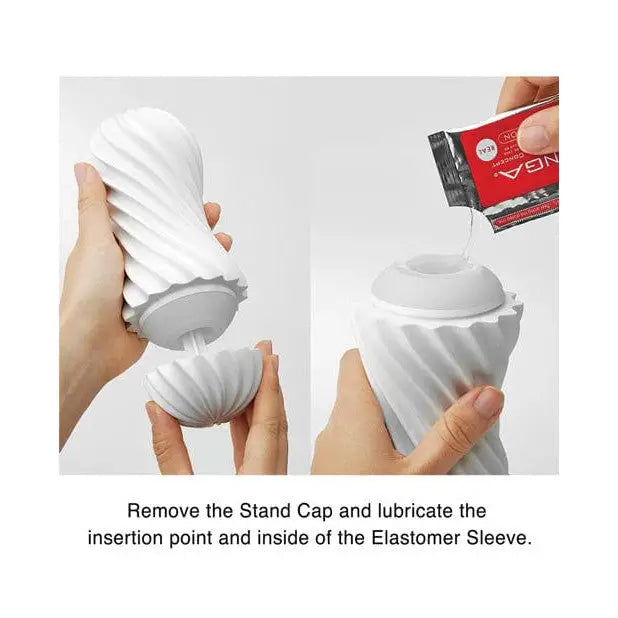 Remove, strip, and replace insertion pins on TENGA FLEX Spiraling Reusable Masturbation Sleeve