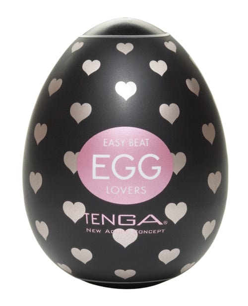 TENGA Manual Stroker Black TENGA EGG - Lovers - Disposable Masturbation Sleeve at the Haus of Shag