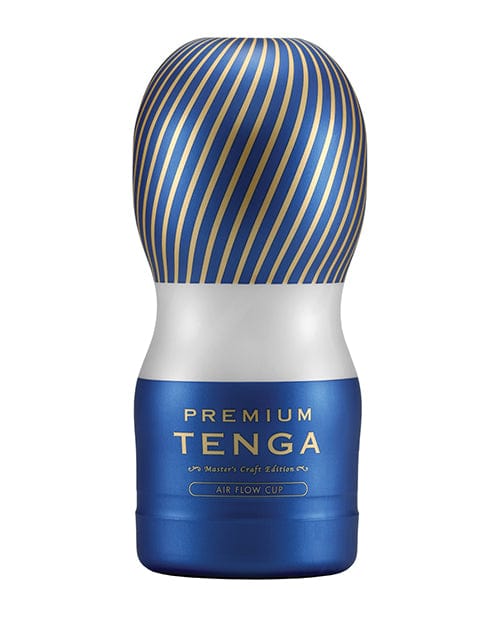 TENGA Manual Stroker Blue TENGA Premium Air Flow CUP - Disposable Masturbation Sleeve at the Haus of Shag