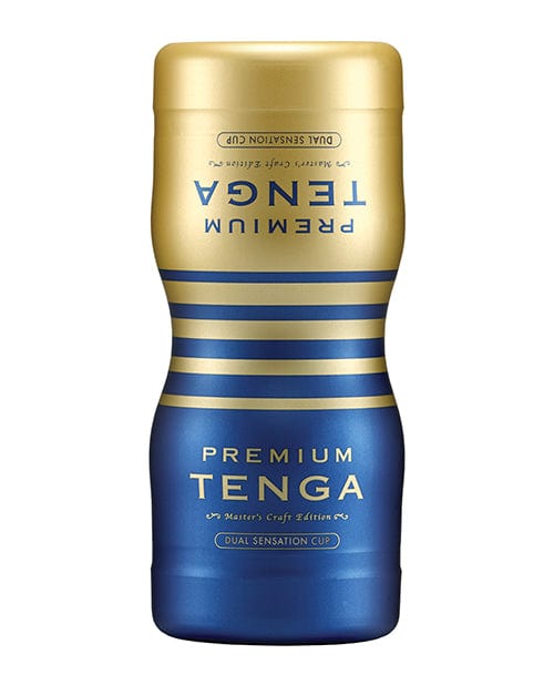 TENGA Manual Stroker Blue TENGA Premium Dual Sensation Cup - Disposable Masturbation Sleeve at the Haus of Shag