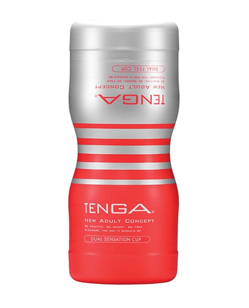TENGA Manual Stroker Red TENGA Dual Sensation CUP - Disposable Masturbation Sleeve at the Haus of Shag
