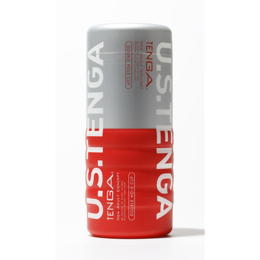 TENGA Manual Stroker Red Ultra Size Double Hole Cup at the Haus of Shag
