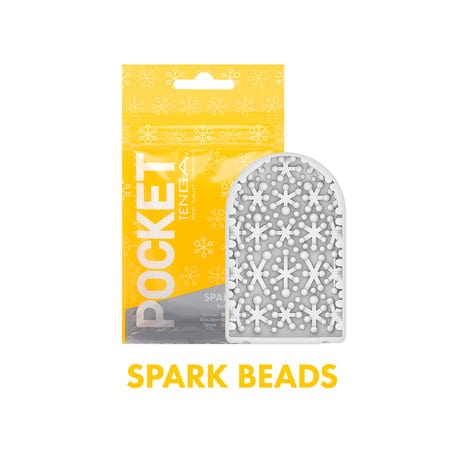 TENGA Manual Stroker Tenga Pocket Masturbator Sleeve Spark Beads at the Haus of Shag