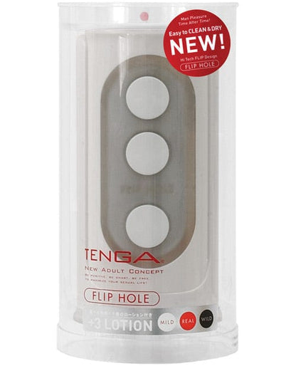 TENGA Manual Stroker White TENGA FLIP HOLE Reusable Easy Clean Masturbation Sleeve at the Haus of Shag