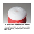 Tenga Original Vacuum Cup Cool Edition: white cream with a red cap for an enhanced experience