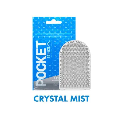 Crystal-studded exfoliating glove for skincare from Tenga Pocket Maturbastor Sleeve Crystal Mist