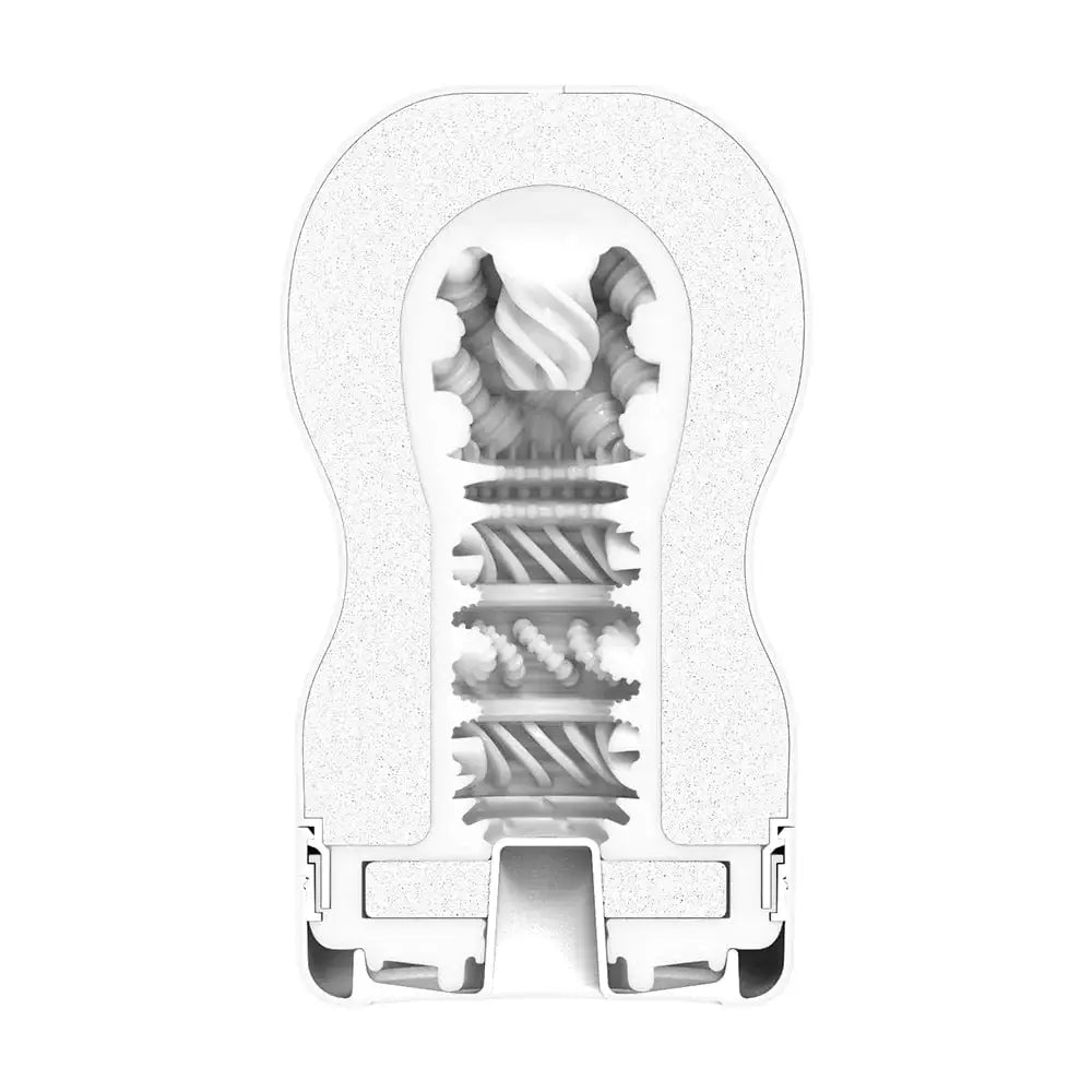 Cross-sectional view of Tenga SD Original Vacuum Cup showing textured internal chambers