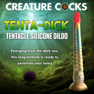 Colorful Creature Cocks Tenta-Dick tentacle dildo with suction cups and red tip