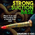 Creature Cocks Tenta-Dick Tentacle Silicone Dildo with a suction cup base and red tip