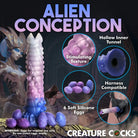 A tentacle shaft with silicone eggs from the Creature Cocks Tenta-Queen Ovipositor Dildo