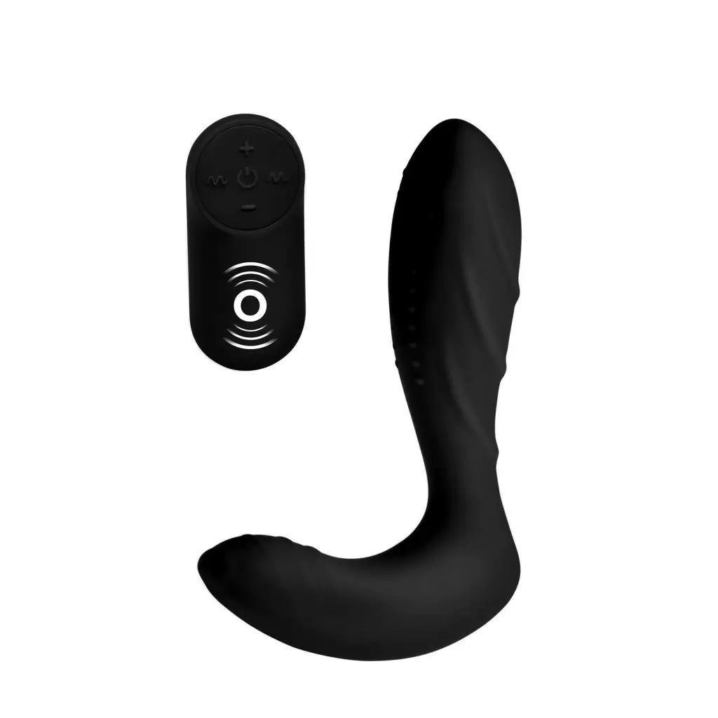 Under Control Plug Textured Silicone Prostate Vibrator With Remote Control at the Haus of Shag