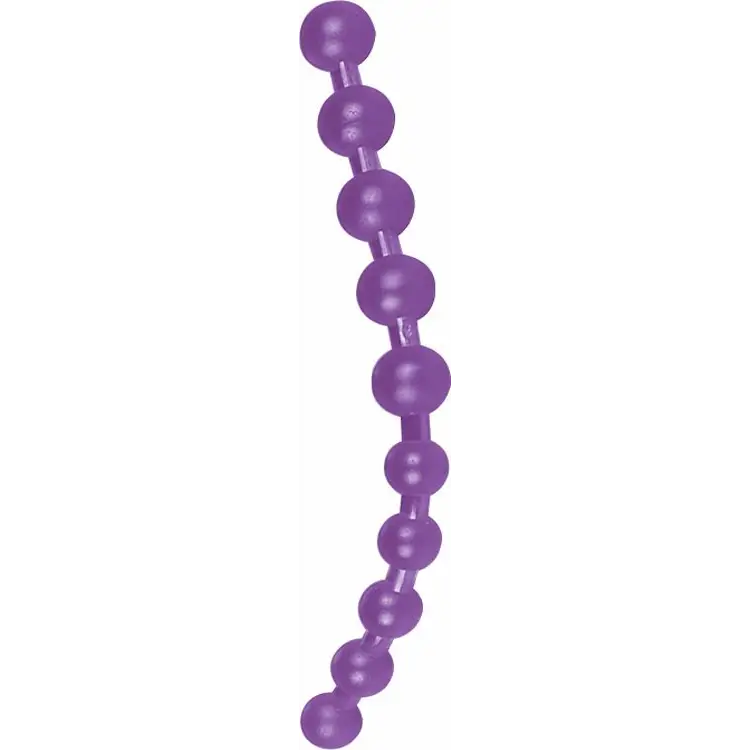 Thai Jelly Anal Beads - Purple - Anal Toys