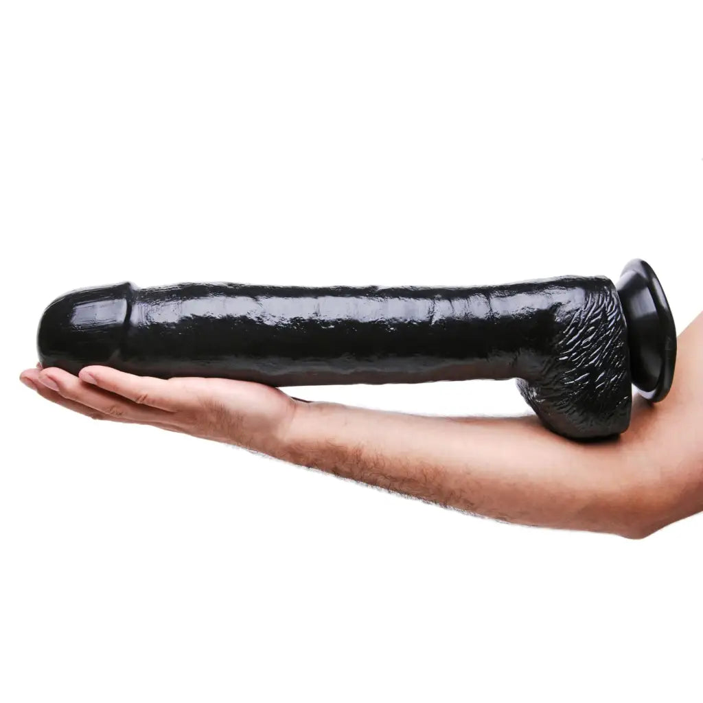 Unleash the Black Destroyer Huge 17 Inch Dildo - Get Ready for the Ultimate  Pleasure Ride! – The Haus of Shag