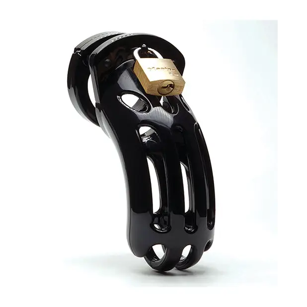 The Curve Black Male Chastity Device - Cock Cage