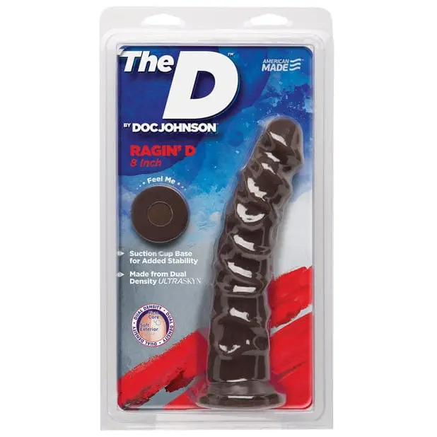 Doc Johnson Dongs & Dildos Chocolate / 8" The D 7.5"" Ragin D W/ Balls" at the Haus of Shag