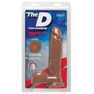 Doc Johnson Dongs & Dildos The D 8" Dual Density Perfect D W/balls - Caramel at the Haus of Shag