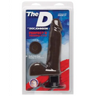 Doc Johnson Dongs & Dildos The D 8" Perfect D Vibrating W/balls - Chocolate at the Haus of Shag