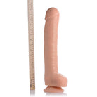 Master Cock Realistic Dildo The Destroyer 16.5 Inch Dildo Flesh at the Haus of Shag