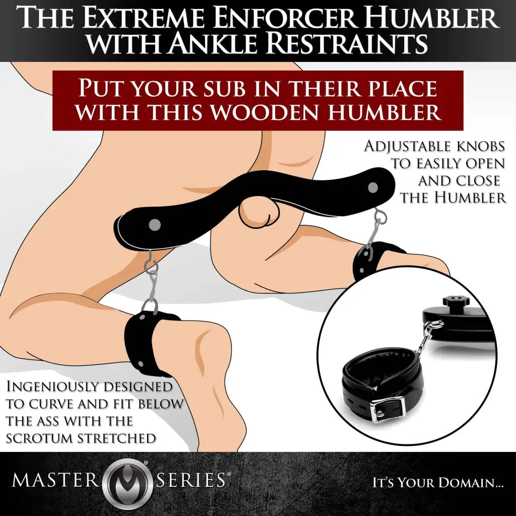 Master Series Humbler The Extreme Enforcer Humbler With Ankle Restraints at the Haus of Shag