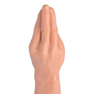 Human hand with fingers pressed together displayed in The Fister Hand And Forearm Dildo