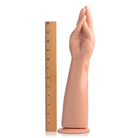 Flesh-colored Fister Hand and Forearm Dildo with fingers pressed together for deep pleasure