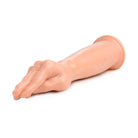 Flesh-colored silicone or rubber fister hand and forearm dildo model for intimate play