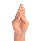 Image of a human hand pinching, illustrating The Fister Hand And Forearm Dildo product