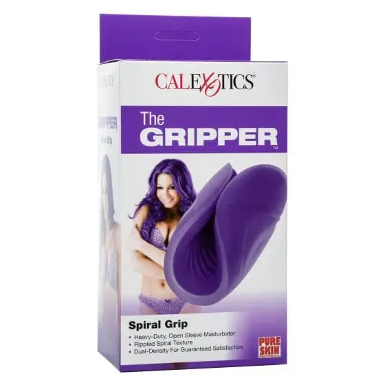 CalExotics Sextoys for Men The Gripper Spiral Grip Purple at the Haus of Shag