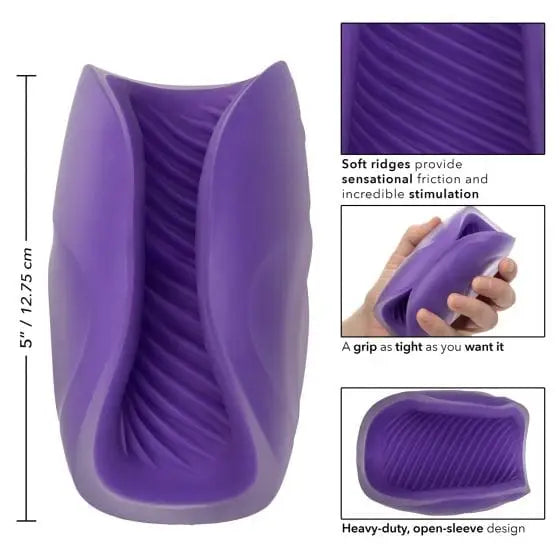 CalExotics Sextoys for Men The Gripper Spiral Grip Purple at the Haus of Shag